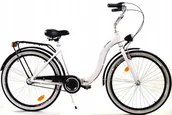 Rowery - Dallas Bike Składak Alu 3Spd 28 cali Biały z Czarnym - miniaturka - grafika 1