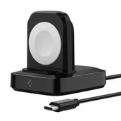 Ładowarki do telefonów - Spigen Ładowarka Ładowarka bezprzewodowa do Apple Watch PF2002 PowerArc Apple Watch Wireless Charger Black SPN1678BLK - miniaturka - grafika 1