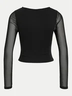 Bluzki damskie - Noisy May Bluzka Belice 27033474 Czarny Slim Fit - miniaturka - grafika 1