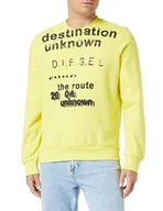 Bluzy męskie - Diesel Męska bluza z okrągłym dekoltem, 21i-0hayt, M - miniaturka - grafika 1