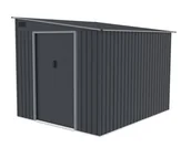 Altany ogrodowe - LANITPLAST domek ogrodowy narzędziowy WANDHAUS 78 ANTRACYT - miniaturka - grafika 1