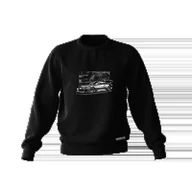 Odzież do sportów motorowych - Czarna bluza Toyota Supra mk4 B/W-L - miniaturka - grafika 1