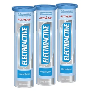 Activlab Electroactiv - elektrolity - zestaw 3 x 20tab. - Napoje energetyczne i izotoniczne - miniaturka - grafika 1