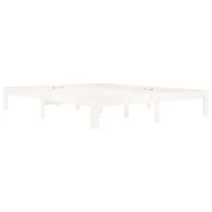 Lumarko Rama łóżka, biała, lite drewno sosnowe, 160 x 200 cm - Łóżka Lumarko Rama łóżka, biała, lite drewno sosnowe, 160 x 200 cm - Łóżka - miniaturka - grafika 5