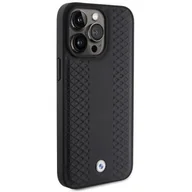 Etui i futerały do telefonów - Etui BMW Leather Diamond Pattern na iPhone 15 Pro Max - czarne - miniaturka - grafika 1