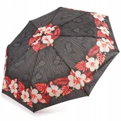 Parasole - Parasol Składany Automatyczny XL Parasolka Damska Pokrowiec Kwiaty Kolorowa - miniaturka - grafika 1