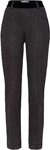 Raphaela by Brax Damskie spodnie Lillyth Thermo Doppio Mainimal Jersey, czarny/szary, 32W / 30L - Spodnie damskie - miniaturka - grafika 1