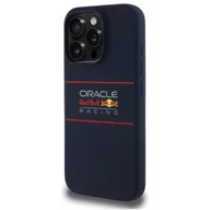 Etui i futerały do telefonów - Etui RED BULL Silicone Horizontal Logo MagSafe do Apple iPhone 16 Pro Granatowy - miniaturka - grafika 1
