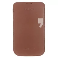 Etui i futerały do telefonów - Samsung EFC-1J9L-Case do Galaxy Note 2-N7100 Dark Brown - miniaturka - grafika 1