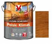 Farby i impregnaty do drewna - Lazura ochronna Polski Klimat impregnująco-dekoracyjna 5 l tek - miniaturka - grafika 1