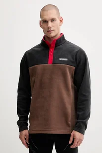 Columbia bluza sportowa Steens Mountain Half Snap kolor brązowy wzorzysta 2097721 - Bluzy męskie - miniaturka - grafika 1