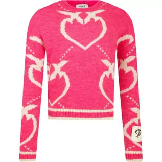 Swetry dla dziewczynek - Pinko UP Sweter | Regular Fit | z dodatkiem wełny - grafika 1