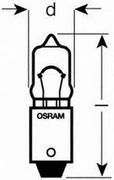 Żarówki samochodowe - OSRAM T10W 12V 10W BA9s MINIWATTR - miniaturka - grafika 1