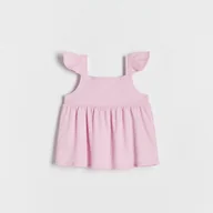 Bluzki dla niemowląt - Reserved - Bluzka z falbanami - różowy - miniaturka - grafika 1