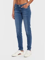 Spodnie damskie - Pepe Jeans Jeansy Soho PL204174 Niebieski Skinny Fit - miniaturka - grafika 1