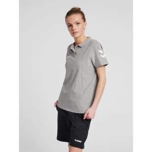 Koszulka tenisowa polo damska Hummel Go Cotton Polo Woman - Tenis ziemny - miniaturka - grafika 1