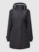 Kurtki damskie - Kurtka z aplikacją z logo - miniaturka - grafika 1