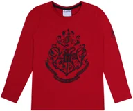 Bluzki damskie - Bordowa bluzka dziewczęca z długim rękawem Harry Potter 9 lat 134 cm - miniaturka - grafika 1