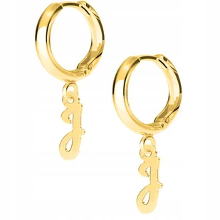 Kolczyki złote Mała Literka J 925 - Kolczyki - miniaturka - grafika 1