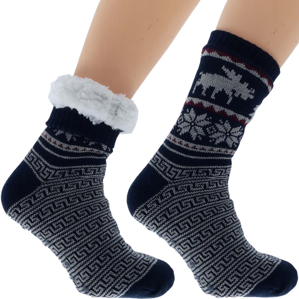 Wyjątkowe Męskie Skarpetki Zimowe Norweski Design 41-46