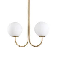 Lampy sufitowe - Wisząca lampa salonowa CGCONST2 kule balls art deco mosiądz - miniaturka - grafika 1