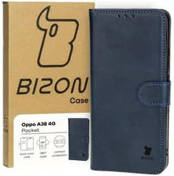 Bizon Etui Case Pocket do Oppo A38 4G, granatowe - Etui i futerały do telefonów - miniaturka - grafika 1