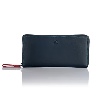 Kolorowy portfel damski na zamek Visconti SP-79 z RFID - czarny - Portfele - miniaturka - grafika 1