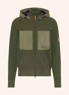 Napapijri Kardigan A-Vanoi Z Mieszanki Materiałów Z Odpinanym Kapturem gruen - NAPAPIJRI - Swetry męskie - miniaturka - grafika 1