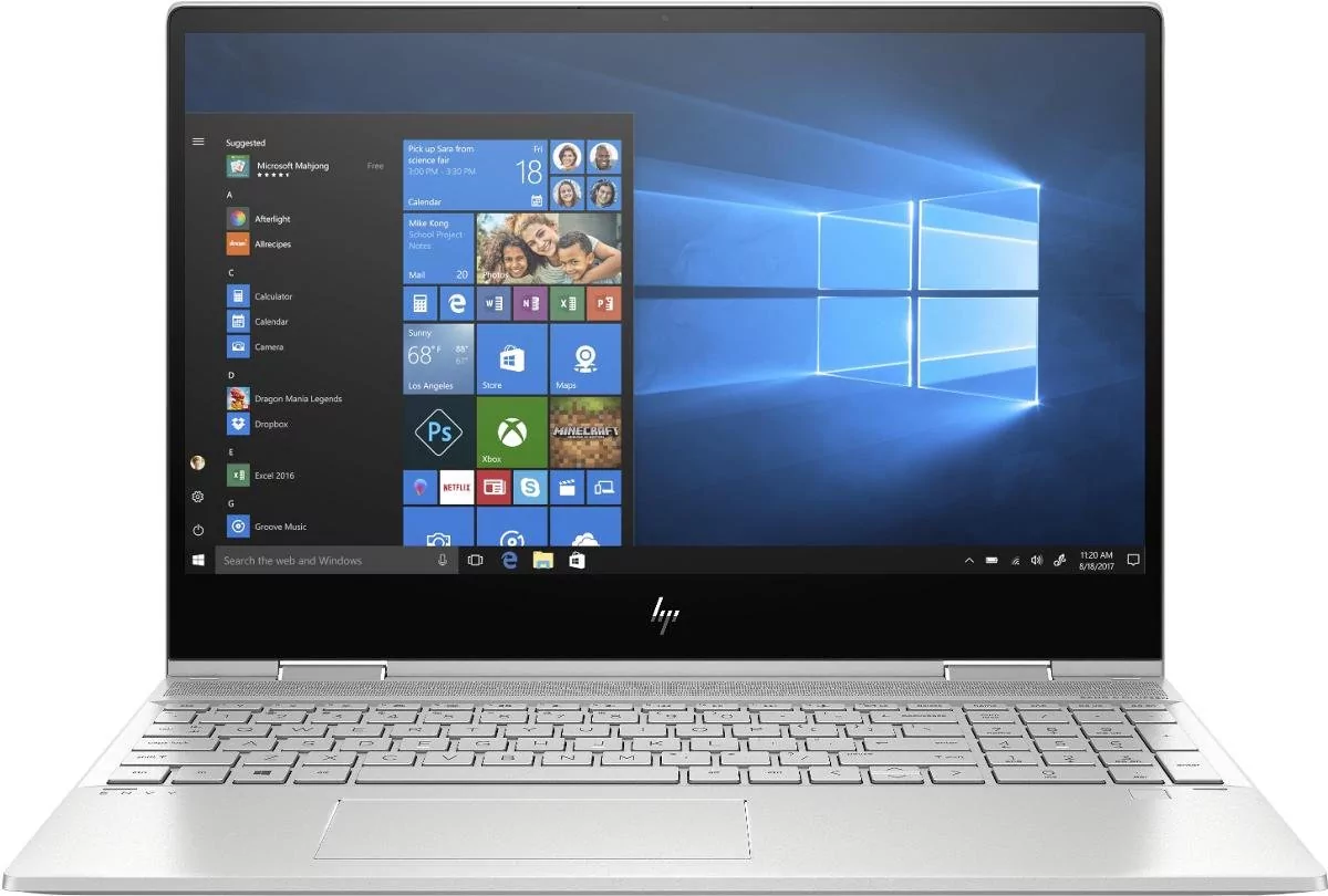 Laptop HP ENVY x360 15-dr1005nw 9HN42EA, i7-10510U, MX250, 16 GB RAM, 15.6", 512 GB SSD, Windows 10 Home