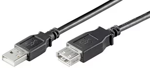 Kabel USB MicroConnect USB2.0 Extension A-A 0,5m M-F USBAAF05B - Kable USB - miniaturka - grafika 1