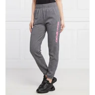 Dresy damskie - DKNY Sport Spodnie dresowe LAYERED | Regular Fit - miniaturka - grafika 1