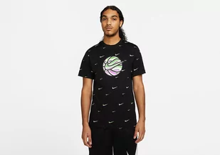 Nike Swoosh Ball Tee Black - Koszulki męskie - miniaturka - grafika 1