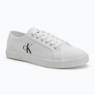 Trampki damskie - Trampki damskie Calvin Klein YW0YW01762 Ess Vulc Low Cv Mg Wn triple bright white - miniaturka - grafika 1
