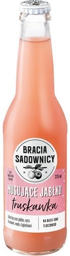Bracia Sadownicy Napój musujące jabłko i truskawka 275ml