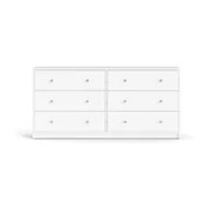 Komody - Biała komoda Tvilum May, 143 x 68 cm - miniaturka - grafika 1