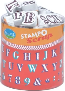 Aladine Stempelki do Scrapa Alfabet i Numerki - Zabawki kreatywne - miniaturka - grafika 1