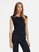 Bluzki damskie - Guess Bluzka W5YR12 Z0130 Granatowy Regular Fit - miniaturka - grafika 1