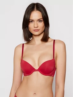 Biustonosze - Calvin Klein Underwear Biustonosz push-up 000QF5613E Bordowy - grafika 1