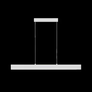 Biała, prosta lampa LED nad stół 4000K 118,5cm P010PL-L30W4K z serii STEP - Lampy sufitowe - miniaturka - grafika 1