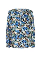 Koszulki i topy damskie - SOYACONCEPT Women's SC-Joleen 3 damska koszulka, jasnoniebieska kombinacja, XL, jasnoniebieski kombi, XL - miniaturka - grafika 1