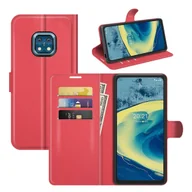 Etui i futerały do telefonów - Pokrowiec König Design kompatybilny z Nokia XR20 z syntetycznej skóry - etui na telefon komórkowy czerwone - miniaturka - grafika 1