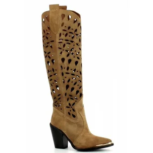 Rude kowbojki na obcasie CARINII - Carinii - Kozaki damskie - miniaturka - grafika 1