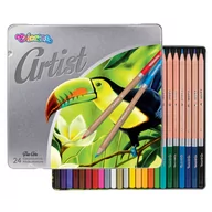 Przybory szkolne - Colorino - Kredki ołówkowe okrągłe Artist 24 kolory - miniaturka - grafika 1