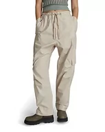 Spodnie damskie - G-STAR RAW Damskie spodnie Summer Snow Cargo, beżowy/khaki (Whitebait A790-1603), 33W (Regularny) - miniaturka - grafika 1