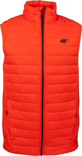 4f Kamizelka męska puchowa 4F pomarańczowa 4FSS23TDJAM082 70S S - Kamizelki męskie - miniaturka - grafika 1