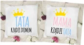 Gadżety dla niej i dla niego - zestaw dwóch poduszek dla mamy i taty - miniaturka - grafika 1