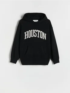 Reserved - Sweter z kapturem - czarny - Bluzy dla chłopców - miniaturka - grafika 1