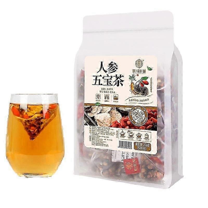 Nowy Żeń-szeń Five Treasure Tea Herbata Ziołowa 250g 1 worek 50 szt.