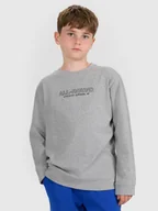 Koszulki dla chłopców - 4F Longlseeve regular z nadrukiem chłopięcy - szary 122 (6-7 lat) - miniaturka - grafika 1