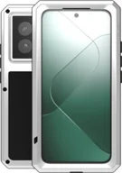 Etui i futerały do telefonów - LOVE MEI Etui Pancerne + szkło Powerful do Xiaomi 14, srebrne - miniaturka - grafika 1